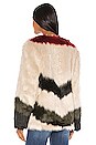 view 4 of 5 Mixed Faux Fur Coat in Taupe Multi
