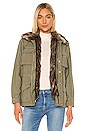 view 1 of 6 Faux Fur Lined Service Jacket in Military