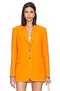 view 2 of 5 Oversized Undone Edge Blazer in Nectarine