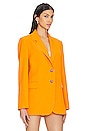 view 3 of 5 Oversized Undone Edge Blazer in Nectarine