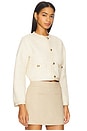 view 2 of 4 The Trim Jacket in Cream Multi