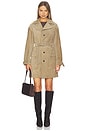 view 1 of 4 The Suede Trench Jacket in Light Camel