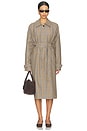 view 2 of 5 The Plaid Mac Coat in Mocha Check