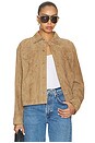 view 1 of 4 The Suede Utility Jacket in Chai