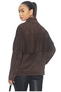view 5 of 5 The Suede Rodeo Jacket in Chestnut