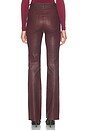 view 5 of 6 The Leather Reboot Pant in Currant