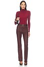 view 6 of 6 The Leather Reboot Pant in Currant
