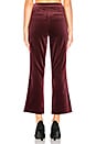 view 3 of 4 Velvet Slit Pant in Pinot