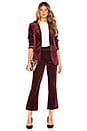 view 4 of 4 Velvet Slit Pant in Pinot
