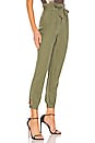 view 2 of 4 Paperbag Trouser in Army Green