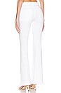 view 3 of 4 Le High Flare Trapunto Straight Pant in Blanc