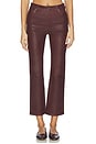 view 1 of 6 Leather Reboot Crop Pant in Oxblood