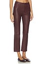 view 2 of 6 Leather Reboot Crop Pant in Oxblood