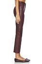 view 3 of 6 Leather Reboot Crop Pant in Oxblood