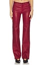 view 1 of 6 x Alexandra Leclerc The Leather Rouge Pant in Burgundy