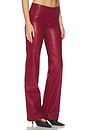 view 2 of 6 x Alexandra Leclerc The Leather Rouge Pant in Burgundy