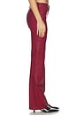 view 3 of 6 x Alexandra Leclerc The Leather Rouge Pant in Burgundy