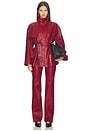 view 5 of 6 x Alexandra Leclerc The Leather Rouge Pant in Burgundy