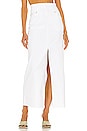 view 1 of 4 Cut Off Waist Maxi Skirt in Blanc