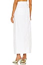 view 3 of 4 Cut Off Waist Maxi Skirt in Blanc
