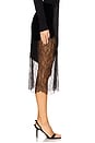 view 3 of 6 Velvet Lace Skirt in Black