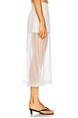 view 3 of 6 Silk Organza Skirt in Alabaster
