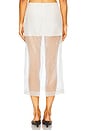 view 4 of 6 Silk Organza Skirt in Alabaster