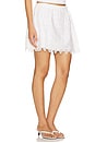 view 2 of 6 The Deco Eyelet Skirt in White