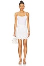 view 5 of 6 The Deco Eyelet Skirt in White