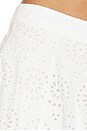 view 6 of 6 The Deco Eyelet Skirt in White