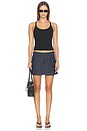 view 5 of 6 The Denim Utility Skirt in Rinse
