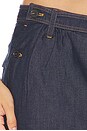 view 6 of 6 The Denim Utility Skirt in Rinse