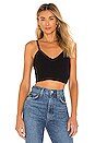 view 1 of 4 Rib Bralette Top in Noir