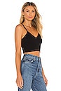 view 2 of 4 Rib Bralette Top in Noir