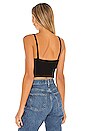 view 3 of 4 Rib Bralette Top in Noir