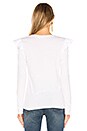 view 3 of 4 Ruffle Crew in Blanc