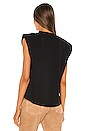 view 3 of 4 Padded Shoulder Muscle Tee in Noir