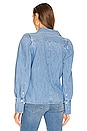 view 3 of 4 Voluminous Puff Sleeve Shirt in Light Wash