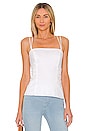 view 1 of 4 Tie Back Tank in Blanc