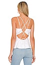 view 3 of 4 Tie Back Tank in Blanc