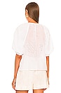 view 4 of 5 Eyelet Puff Sleeve Top in Blanc