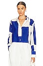 view 1 of 4 CROPPED OVERSIZED トップ in Ultramarine Multi