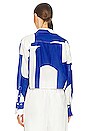 view 3 of 4 CROPPED OVERSIZED トップ in Ultramarine Multi