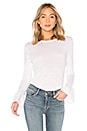 view 1 of 4 Ruffle Cuff Top in Blanc