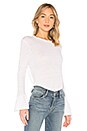 view 2 of 4 Ruffle Cuff Top in Blanc