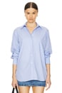 view 2 of 6 Oversized Pocket Shirt in Chambray Blue