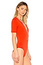 view 3 of 5 Zip Up Bodysuit in Summer Red