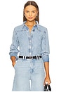 view 1 of 4 Curved Shirt in Shimmy