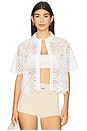 view 1 of 4 The Deco Eyelet Top in White