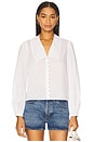 view 1 of 4 The Eyelet Sailor Blouse in White